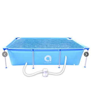 Piscina con Filtro 2612L 66x179x258 cm Celeste