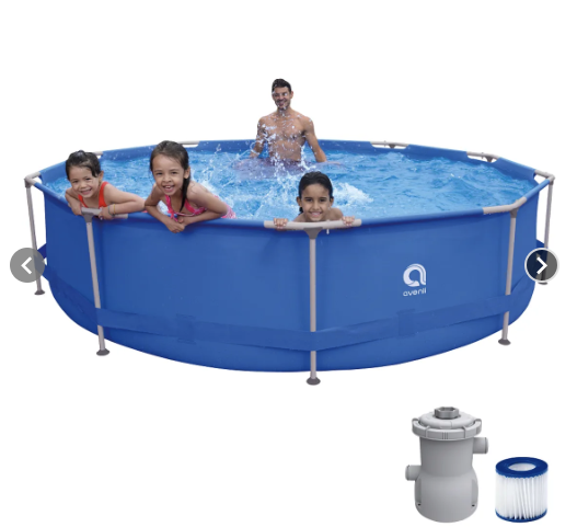 Piscina estructural redonda 360x76cm con accesorios
