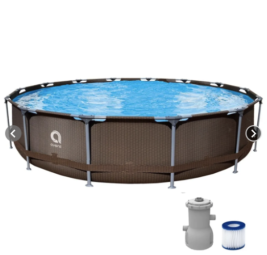 Piscina estructural rattan con accesorios